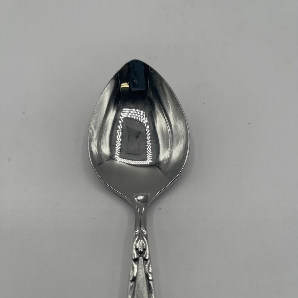 Oneida Community Venetia MCM Soup Spoons Stainless Flatware‎ Lot Set Of 4